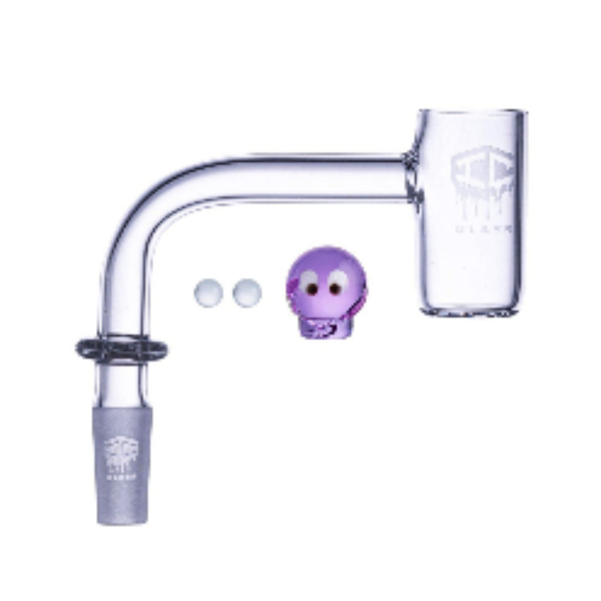 10mm quartz banger compatible with carb caps