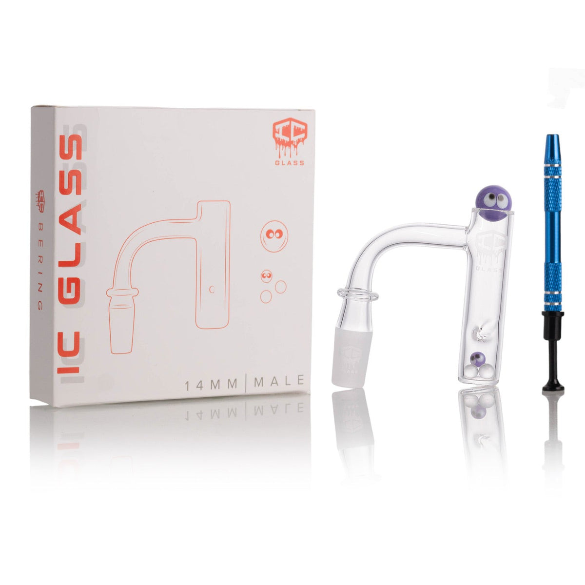 14mm male 90 degree double weld banger for dab rig concentrate setup