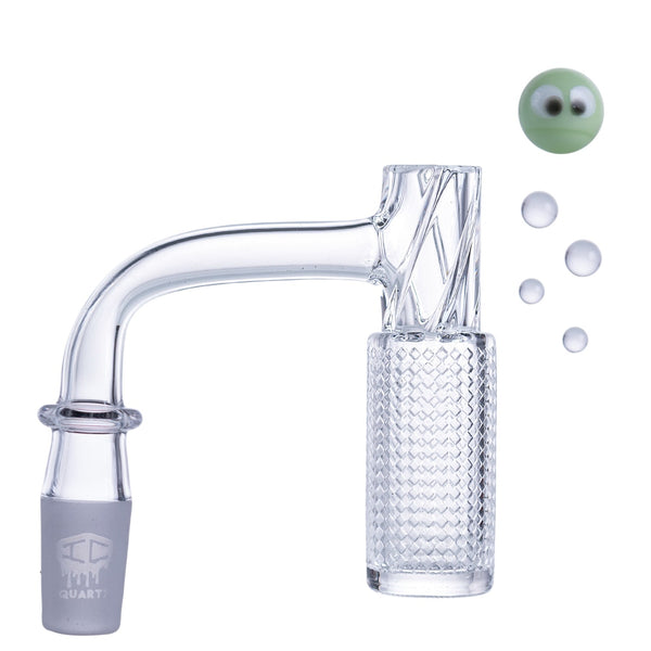 IC QUARTZ- ELITE |ICQ1102-10M45D| 10mm Male 45D |5Colors| 99.9% Quartz Banger |