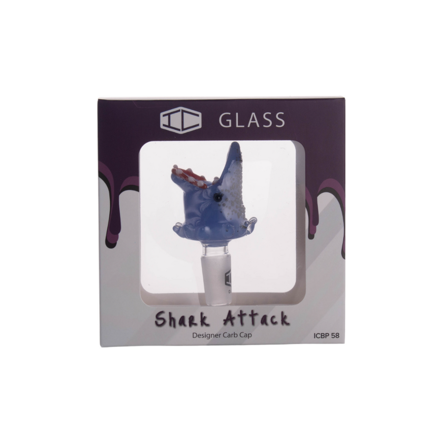 IC Glass - Shark Attack Designer Carb Caps