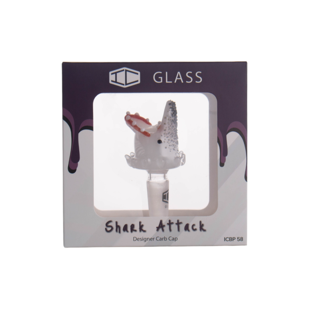 IC Glass - Shark Attack Designer Carb Caps | Assorted colors