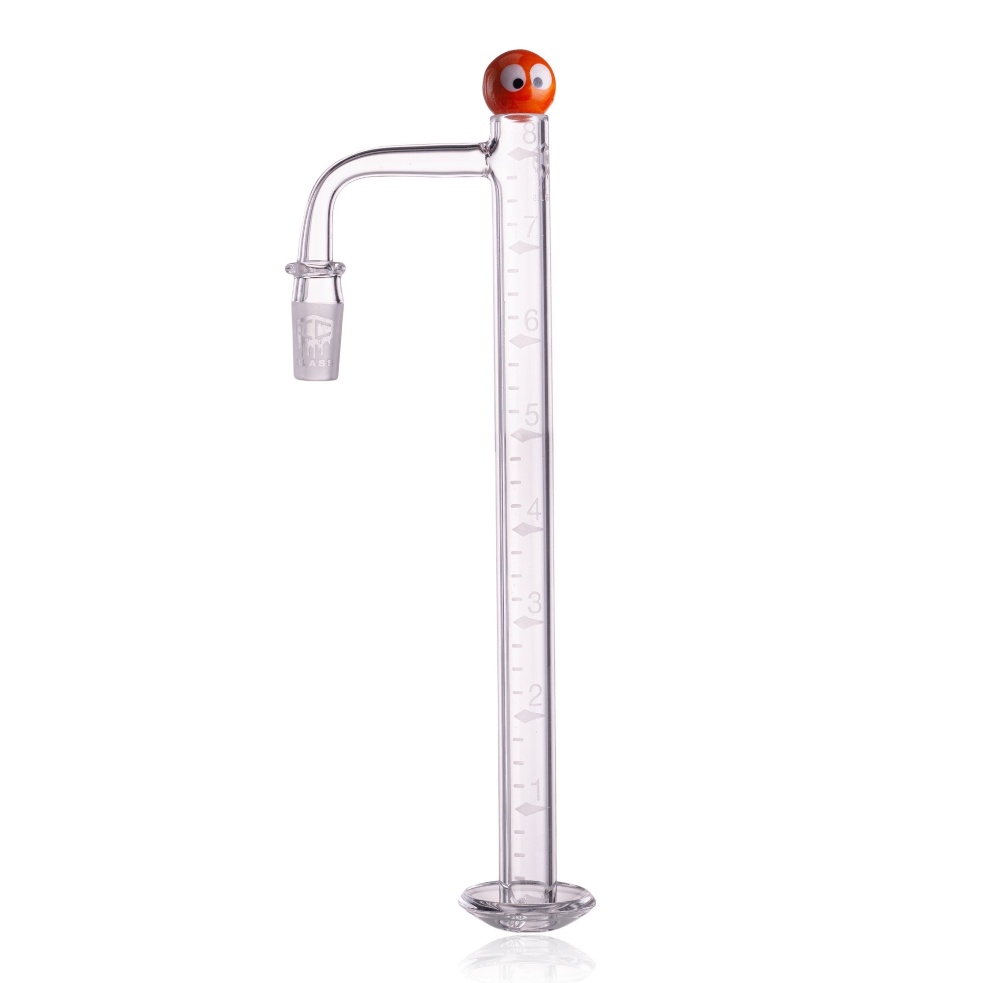 IC Glass - Challenge| 8-Inch Long with Cleaning Brush | 10mm 90° Quartz Banger | 6 Colors