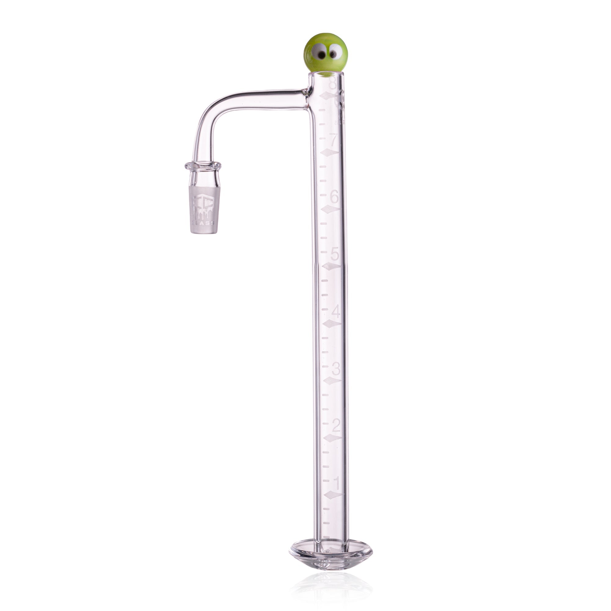 IC Glass - Challenge| 8-Inch Long with Cleaning Brush | 10mm 90° Quartz Banger | 6 Colors