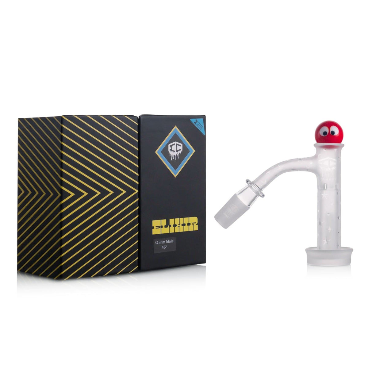 IC QUARTZ- ELIXIR| ICQ1058-14M45 Banger| Includes Carb Cap, Terp balls | 5 Colors