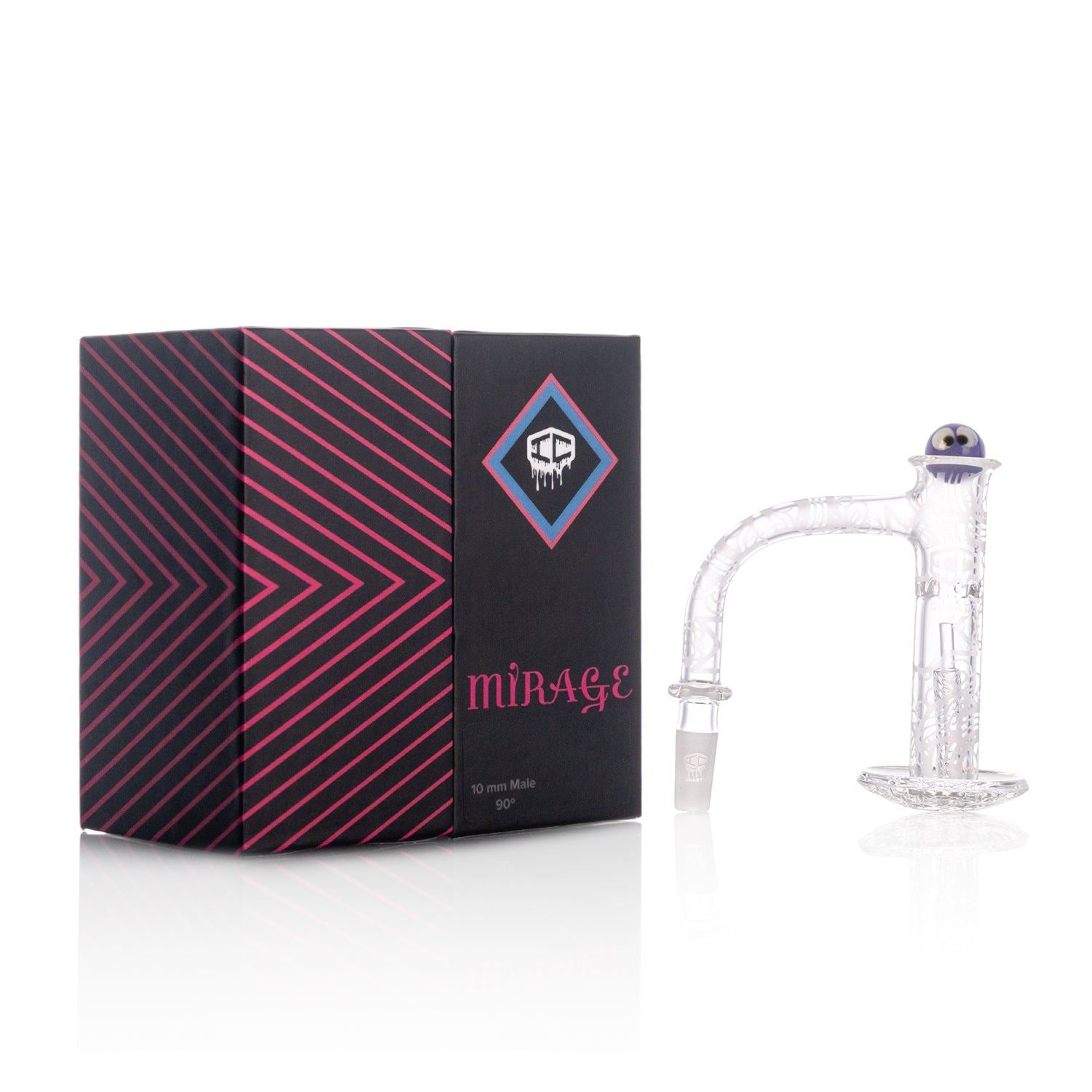 IC QUARTZ- MIRAGE | ICQ1100-10M90 | Fully frosted Banger| 5 Colors