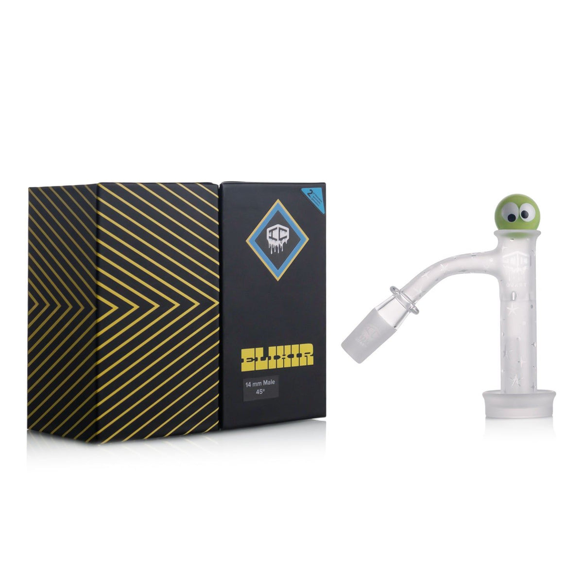 IC QUARTZ- ELIXIR| ICQ1058-14M45 Banger| Includes Carb Cap, Terp balls | 5 Colors