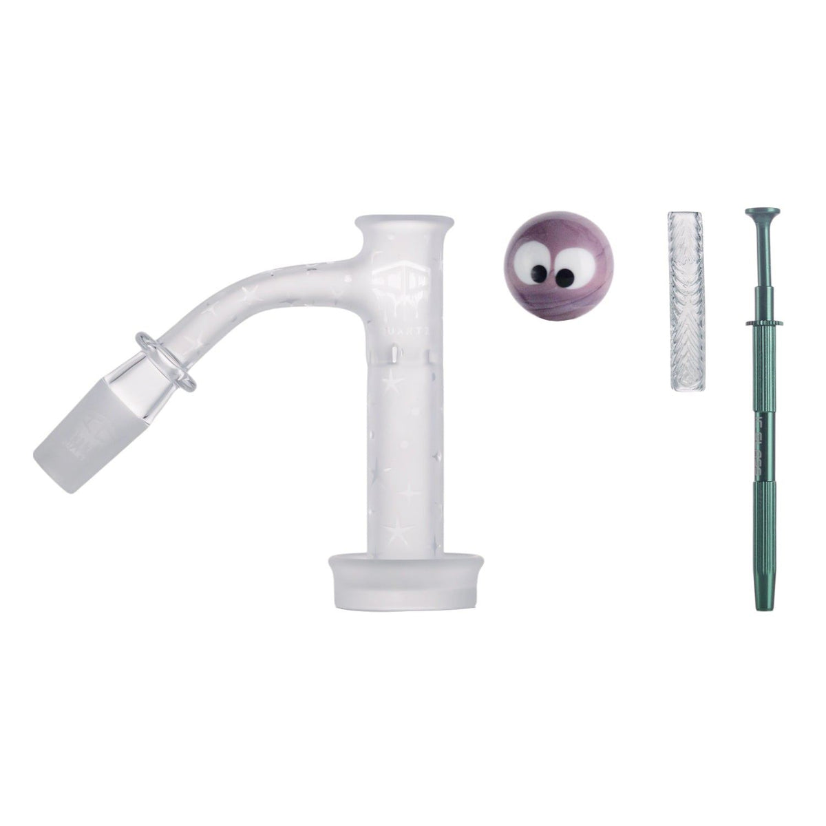 IC QUARTZ- ELIXIR| ICQ1058-14M45 Banger| Includes Carb Cap, Terp balls | 5 Colors