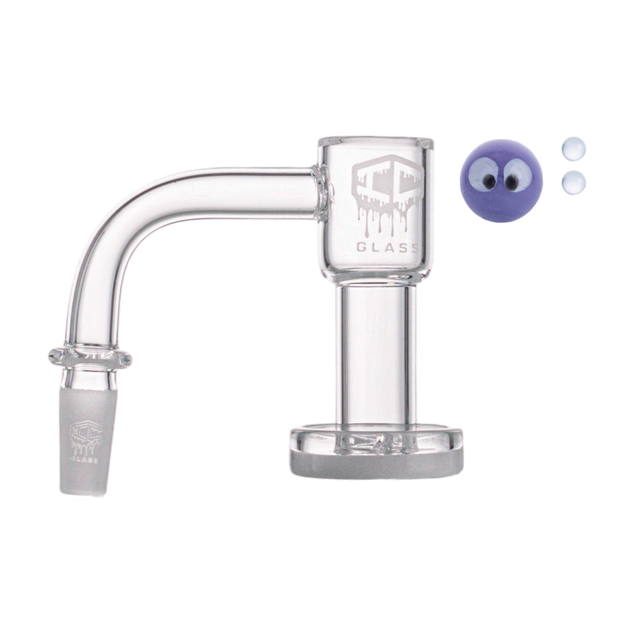 IC Glass Fairchild 10mm 90° Quartz Banger Kit