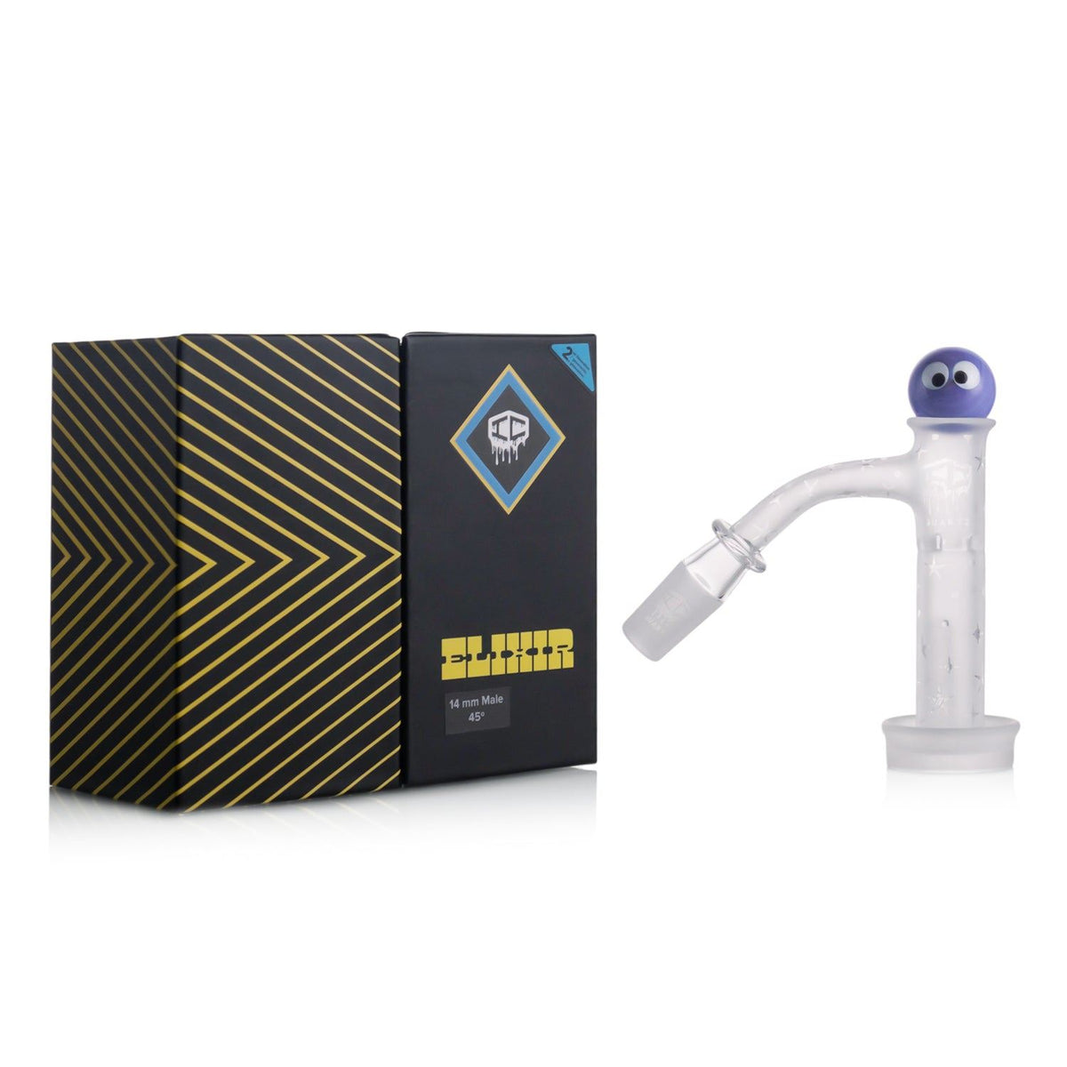 IC QUARTZ- ELIXIR| ICQ1058-14M45 Banger| Includes Carb Cap, Terp balls | 5 Colors