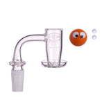 IC GLASS - HERRON | 14mm Male 90D Banger| Includes Carb Cap, Terp Balls & Sticker