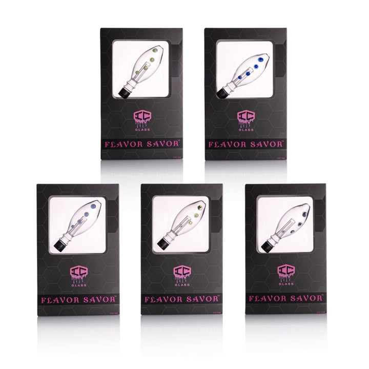 Clear Bulb with 4Colored Dots for IC Glass Flavor Savor Huni Badger Kit