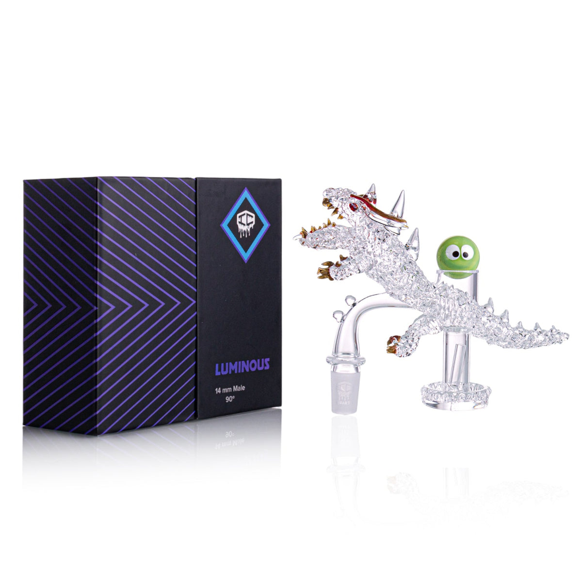 Close-Up of IC Quartz LUMINOUS H 14mm Male Premium Quartz Banger