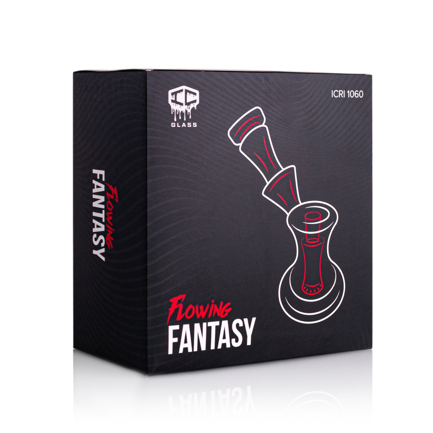 IC Glass - New & Big Flowing Fantasy | 8.3 Inch |14mm |Includes long neck Banger