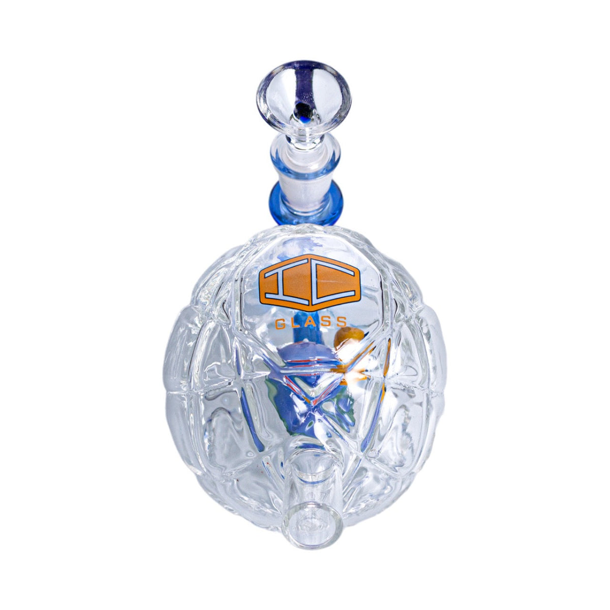 Compact 6-inch IC Glass recycler with top airflow and artistic design