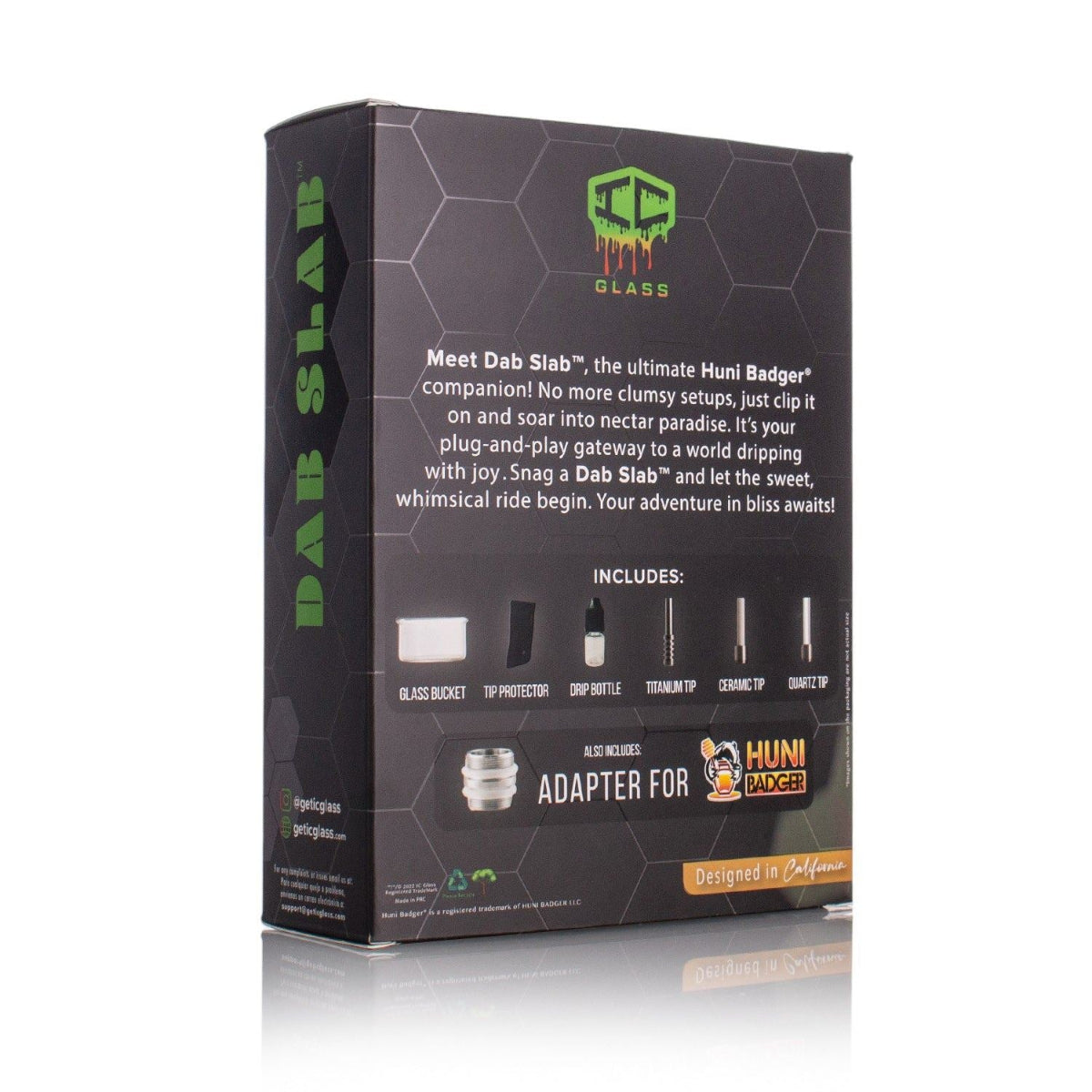 DAB SLAB Kit Box Packaging for Huni Badger Companion