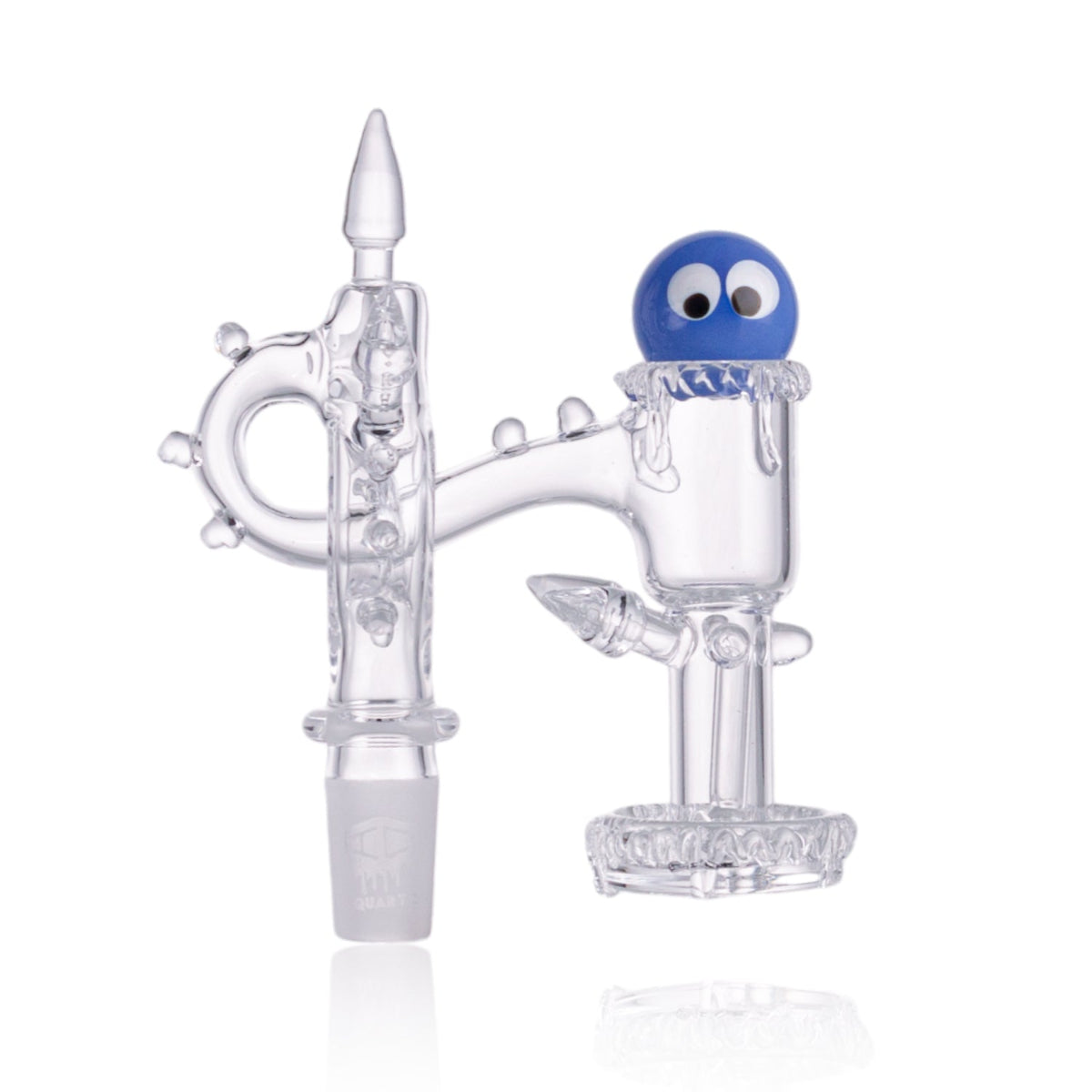 Dish with 3 Airflow Slits on IC Quartz LUMINOUS L 14mm Male Banger