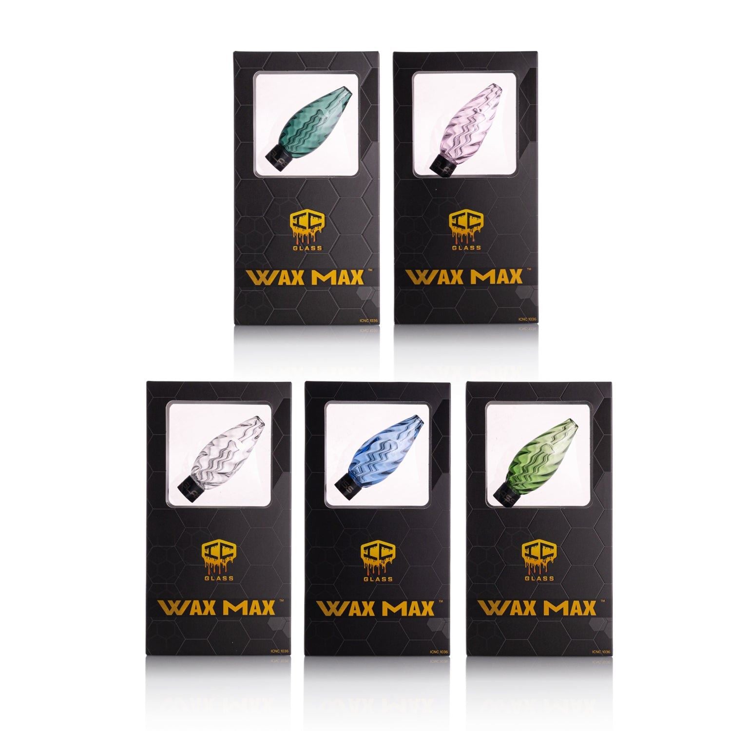 Drip bottle and tip protector included in ICGlass Wax Max set