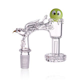 Dripping design detail on rim of luminous eagle banger by IC Quartz