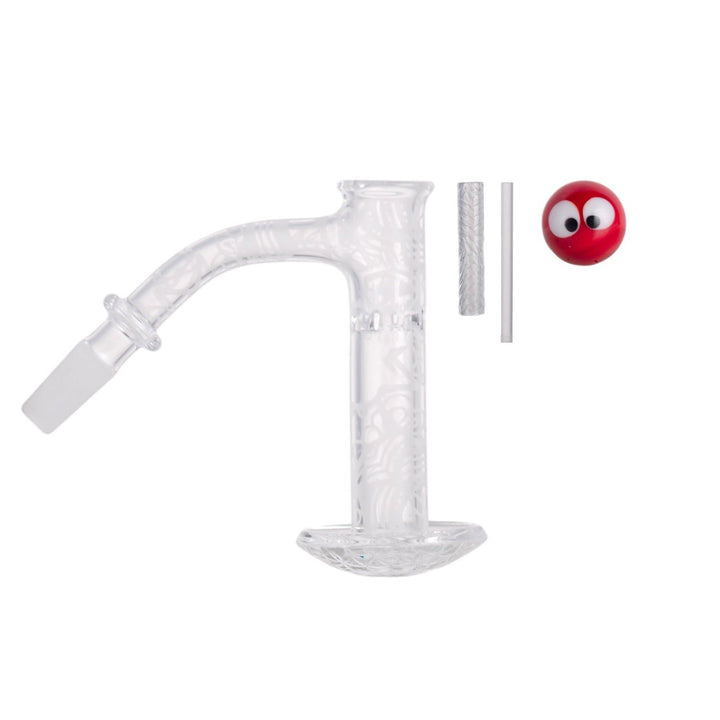 Durable Frosted Quartz Banger with Beveled Top – IC Glass