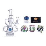 IC Glass - Premium Handcrafted Glass Recycler | 11" Clear Glass