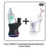 Focus V CARTA 2 + Cyclone Recycling Dab Attachment |  3 Color Choices