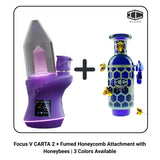 Focus V CARTA 2 + Fumed Honeycomb Attachment with Honeybees | 3 Colors Available