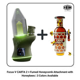 Focus V CARTA 2 + Fumed Honeycomb Attachment with Honeybees | 3 Colors Available