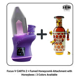 Focus V CARTA 2 + Fumed Honeycomb Attachment with Honeybees | 3 Colors Available