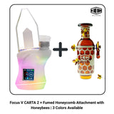 Focus V CARTA 2 + Fumed Honeycomb Attachment with Honeybees | 3 Colors Available
