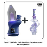 Focus V CARTA 2 + Triple Barrel Perc Carta Attachment | Recycling Feature