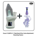 Focus V CARTA 2 + Triple Barrel Perc Carta Attachment | Recycling Feature