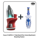 Focus V CARTA 2 + Triple Barrel Perc Carta Attachment | Recycling Feature