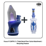 Focus V CARTA 2 + Triple Barrel Perc Carta Attachment | Recycling Feature