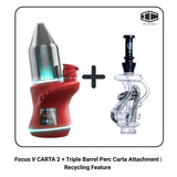 Focus V CARTA 2 + Triple Barrel Perc Carta Attachment | Recycling Feature
