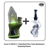 Focus V CARTA 2 + Triple Barrel Perc Carta Attachment | Recycling Feature