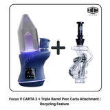 Focus V CARTA 2 + Triple Barrel Perc Carta Attachment | Recycling Feature
