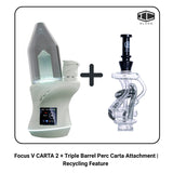 Focus V CARTA 2 + Triple Barrel Perc Carta Attachment | Recycling Feature
