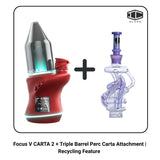 Focus V CARTA 2 + Triple Barrel Perc Carta Attachment | Recycling Feature