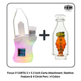 Focus V CARTA 2 + 5.3 Inch Carta Attachment | Beehive Feature & 4 Circle Perc | 4 Colors