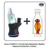 Focus V CARTA 2 + 5.3 Inch Carta Attachment | Beehive Feature & 4 Circle Perc | 4 Colors