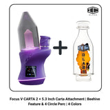 Focus V CARTA 2 + 5.3 Inch Carta Attachment | Beehive Feature & 4 Circle Perc | 4 Colors