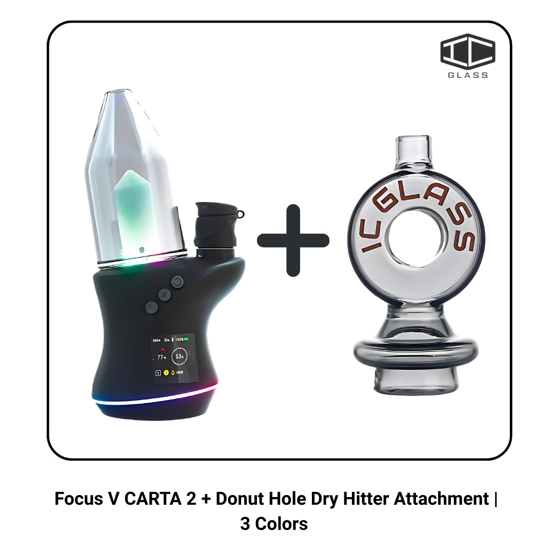 Focus V CARTA 2 + Donut Hole Dry Hitter Attachment | 3 Colors