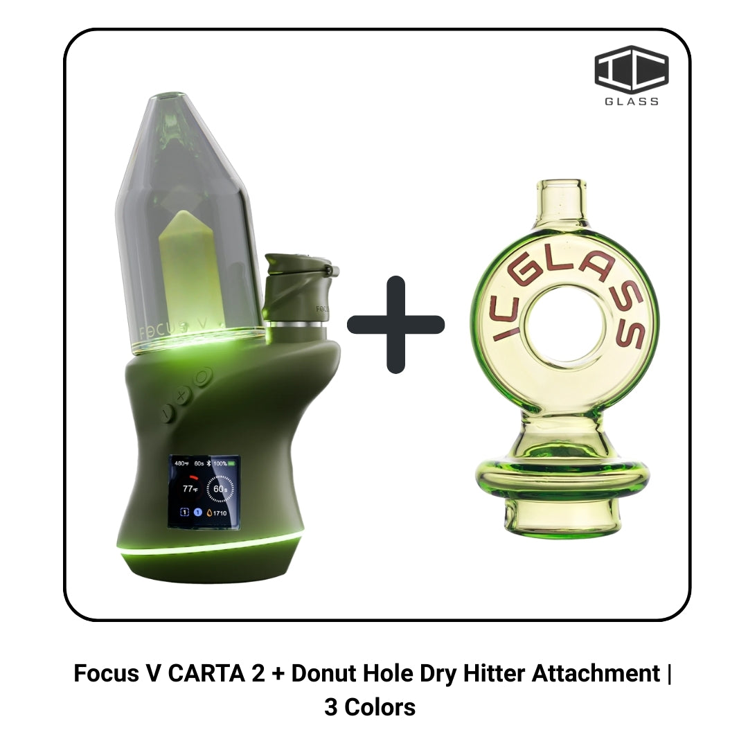 Focus V CARTA 2 + Donut Hole Dry Hitter Attachment | 3 Colors