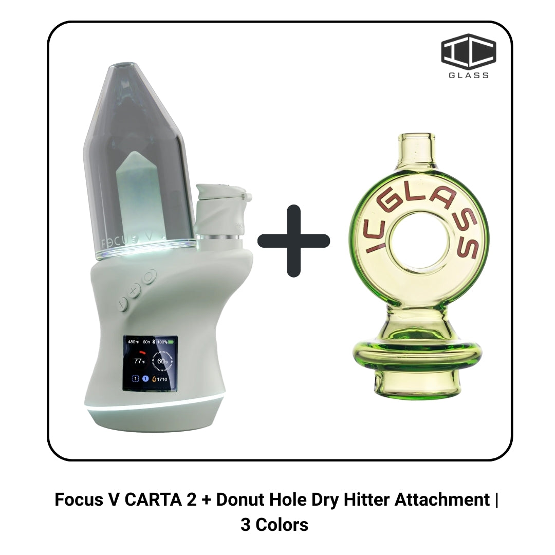 Focus V CARTA 2 + Donut Hole Dry Hitter Attachment | 3 Colors