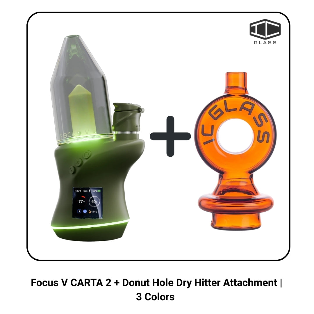 Focus V CARTA 2 + Donut Hole Dry Hitter Attachment | 3 Colors