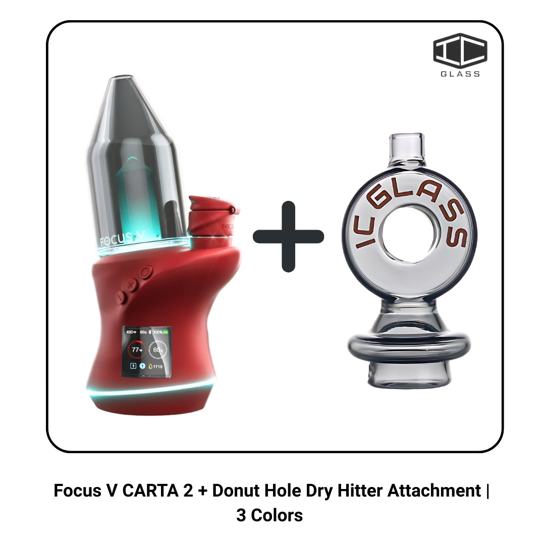Focus V CARTA 2 + Donut Hole Dry Hitter Attachment | 3 Colors