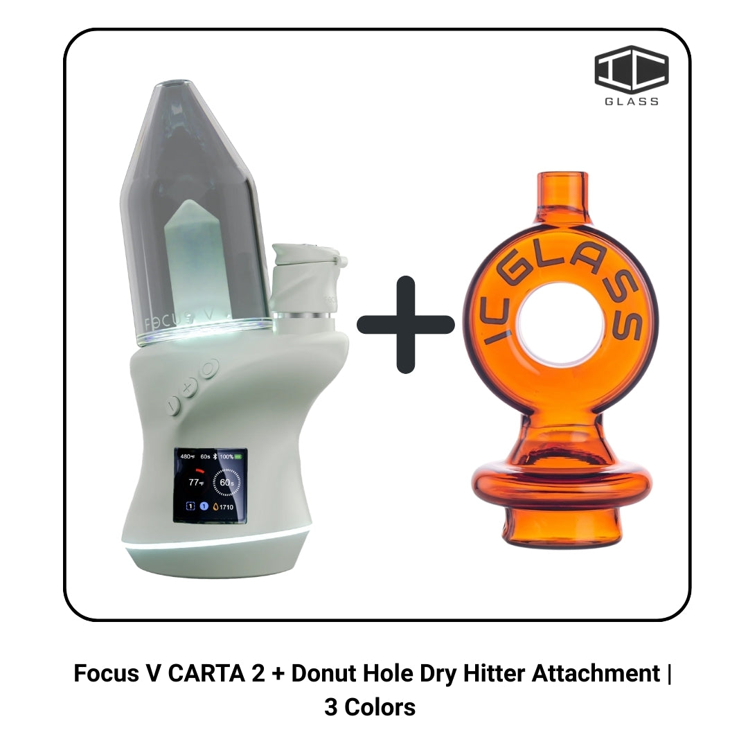 Focus V CARTA 2 + Donut Hole Dry Hitter Attachment | 3 Colors