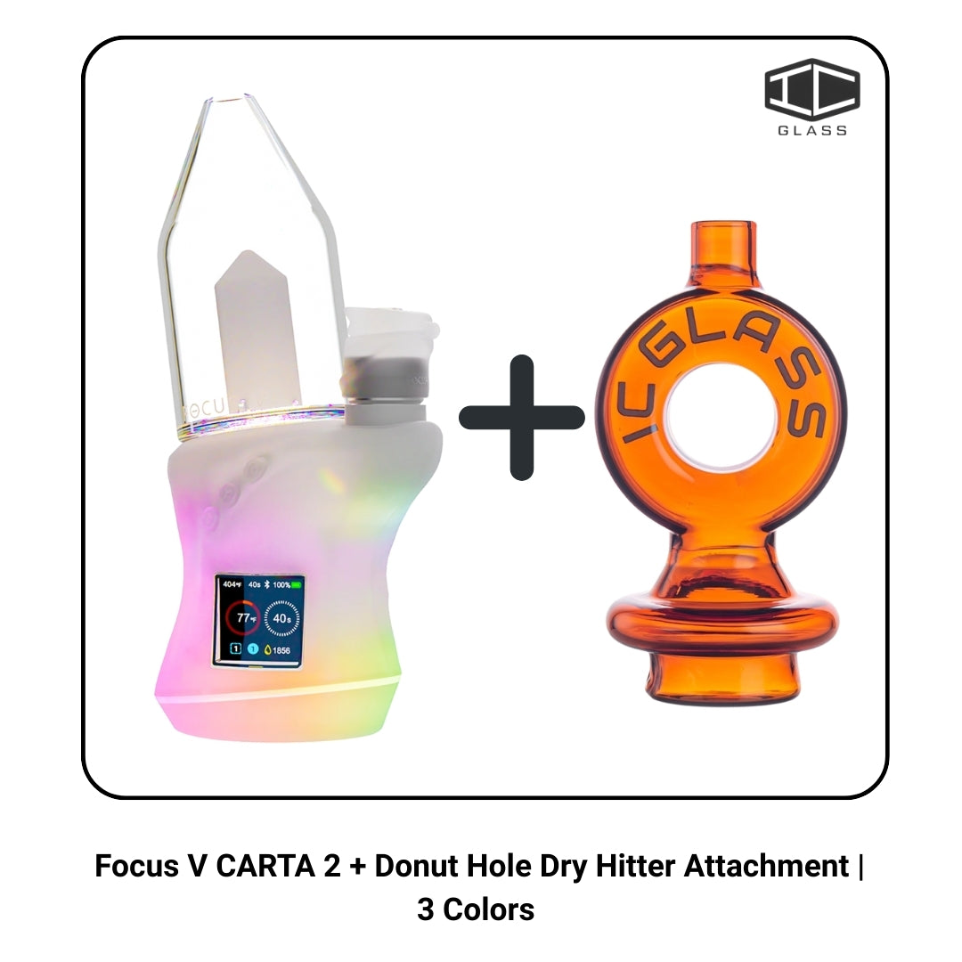 Focus V CARTA 2 + Donut Hole Dry Hitter Attachment | 3 Colors
