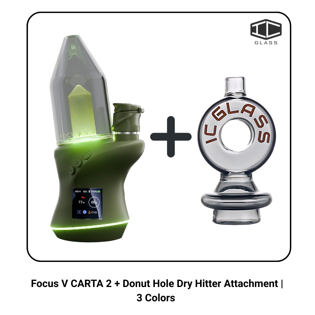 Focus V CARTA 2 + Donut Hole Dry Hitter Attachment | 3 Colors
