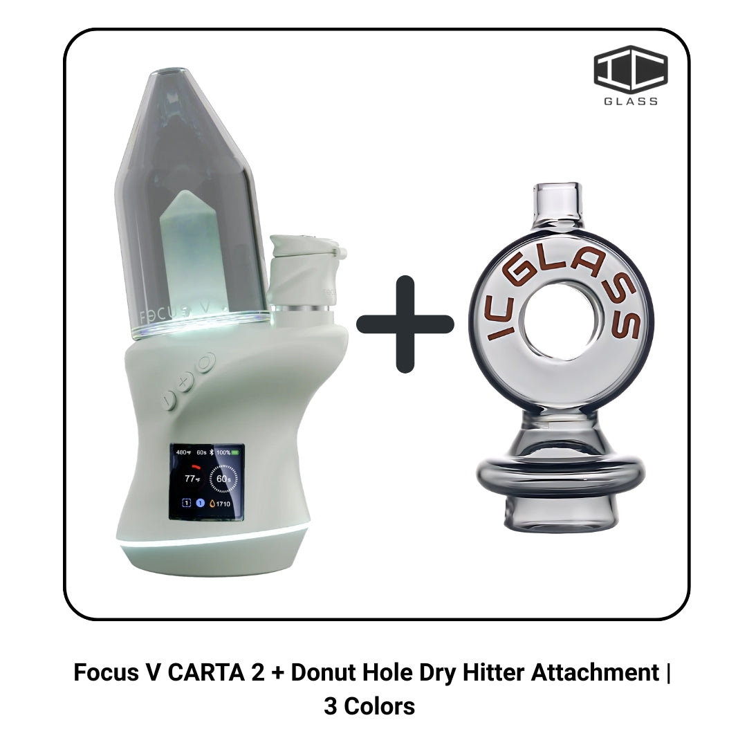 Focus V CARTA 2 + Donut Hole Dry Hitter Attachment | 3 Colors